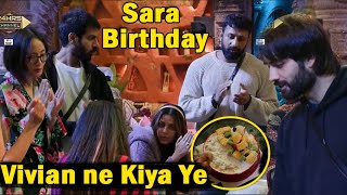 Bigg Boss 18 Today Episode Promo sara Birthday celebration Vivian ne bhi kiya wish bb18 [upl. by Yebloc286]