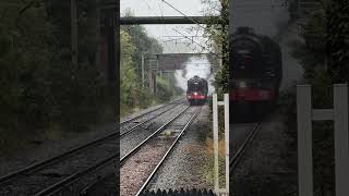 45596 Bahamas amp 44932 double header at Tame Bridge Parkway 300924 steamlocomotive steamengine [upl. by Attelocin]