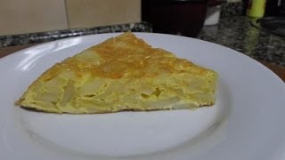 Tortilla de patata Española  Spanish potato omelet [upl. by Ardeahp]