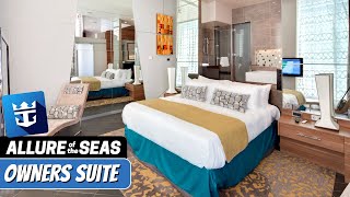 Allure of the Seas  Owners Suite Tour amp Review 4K  Royal Caribbean Cruise [upl. by Aicilehp]