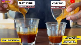 “Flat White vs Cortado What’s the Difference” flatwhite cortado difference cafe barista [upl. by Shrier77]