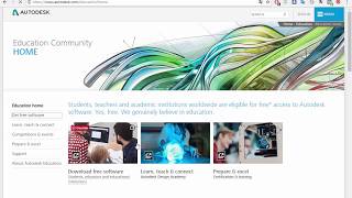 Crear Cuenta Educacional Autodesk 2018 [upl. by Vinaya]