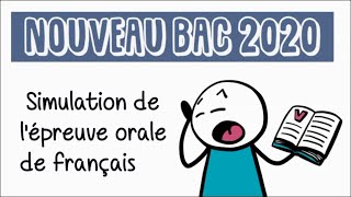 Simulation de lépreuve orale de français du baccalauréat EAF [upl. by Amend913]