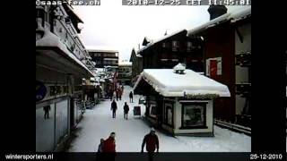 SaasFee Saas Fee  Dorp webcam time lapse 20102011 [upl. by Violeta]