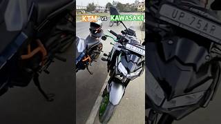 KTM🧡 vs KAWASAKI💚 ktm duke duke390 kawasaki z900 bikelife biker UP75CHHABRA [upl. by Ima284]