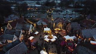 Kerstmarkt Bourtange 2022  Drone shots [upl. by Atinot]