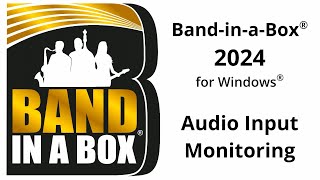 BandinaBox® 2024 Audio Input Monitoring [upl. by Eboj527]