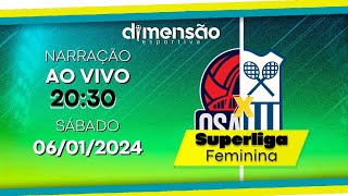 Superliga Feminina 2324 Osasco x Gerdau Minas NARRAÇÃO AO VIVO  Dimensão Esportiva [upl. by Ydnis201]