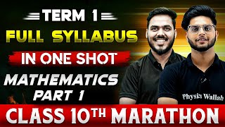 Complete CBSE Maths  10th  Part1   Term  1 in One Shot  Marathon Series [upl. by Lalita]