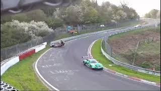 24h Rennen Nürburgring Qualifiers 2024 Überschlag Crash Wehrseifen [upl. by Mayram]