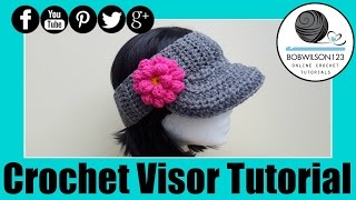 The Curtis Visor Crochet Tutorial [upl. by Jaclyn]