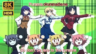 Carnival Phantasm OP Creditless 8K HDR Dolby 51 Lyrics [upl. by Yehs]