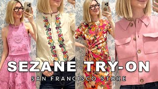 SEZANE Haul amp TryOn July Collection Review at the Sezane San Francisco Store [upl. by Anyrtak264]