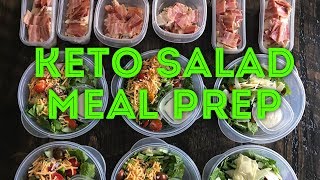 Keto Meal Prep  Keto Salad Lunch Ideas [upl. by Runkle]