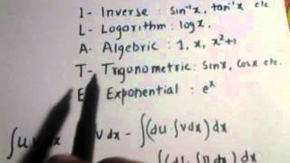 Integration by parts  ILATE rule [upl. by Eillah]