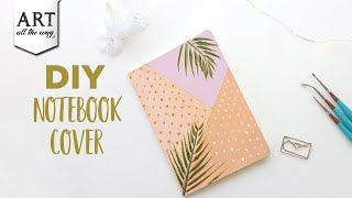 DIY Notebook Cover  Simple Craft Ideas  How to make a Bookcover [upl. by Atkinson]