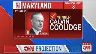 Election Night 1924 Coolidge vs Davis vs LaFollette  Full Coverage [upl. by Eelrahs]