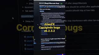 AlienFX 6232 corrigindo bugs [upl. by Guise380]