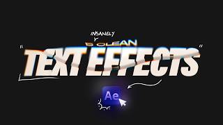 5 Clean Text Animations After Effects Tutorial [upl. by Cuthburt]