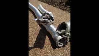 Semi Rigid Aluminum Not the best material for your dryer vent [upl. by Brion437]