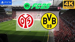 FC 25  Mainz 05 vs Borussia Dortmund  Bundesliga 2425  PS5 4K60 [upl. by Ahseal]