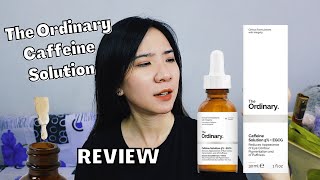 The Ordinary Caffeine Solution Review Before amp After 2022 [upl. by Maffa381]