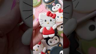 Hello Kitty ❤️ cookiedecorating cute sanrio hellokitty cookies sugarcookies kawaii icing [upl. by Surovy]