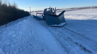 Grader 772GP plowing snow [upl. by Demahom]