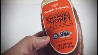 KFACTOR 16  Wedderspoon Manuka Honey Review [upl. by Roxine]