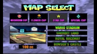 Mario Kart 64 Star Cup 100cc  Daedalus643DS Emulator  N64 on New 3DS [upl. by Elrae983]