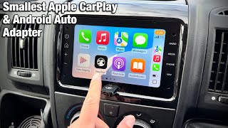 Smallest Wired to Wireless Apple CarPlay amp Android Auto Adapter  MSXTTLY [upl. by Pammi466]