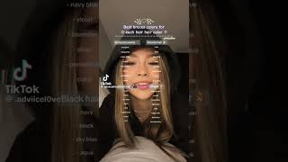 braces colors for each hair color  preppyshorts tips4u braces notmine tiktok tiktoktips [upl. by Irak]