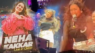 NEHA KAKKAR LIVE PERFORMANCE QATAR 2024 [upl. by Maro147]