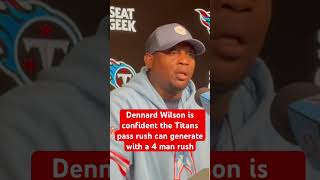 Dennard Wilson is confident in his defense tennessetitans titanup titans [upl. by Eniahpets286]