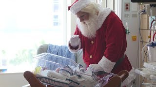 Santa Visits Florida Hospital for Childrens Tiniest Patients in the NICU [upl. by Roberson]