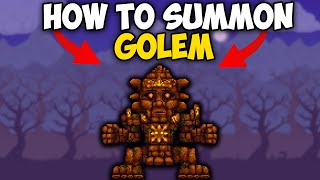 How to Summon Golem in Terraria 1449  Golem Summon Terraria [upl. by Cardon861]