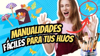 Manualidades SENCILLAS Y DIVERTIDAS para Hacer con tus Hijos en Casa ✨️ manualidades arte familia [upl. by Ilil]