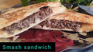 Beef patty Sandwich recipe smash sandwich recipe [upl. by Sisely]