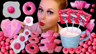 ASMR PINK FOOD [upl. by Enak65]