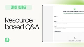 Resourcebased Questions amp Answers  Check Tutorial [upl. by Notsrik957]