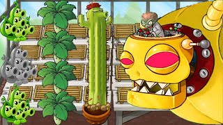 New Map Plants vs Zombies Hack  Imitater Threepeater Threepeater Cactus Vs DrZomboss [upl. by Ciredec]