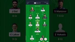 BUL vs CRO Dream11 Team  BUL vs CRO ECS T10 Dream11 Team BUL vs CRO GL Team Today Match [upl. by Yantruoc636]