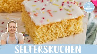 Selterskuchen 🎉  Blechkuchen für den Kindergeburtstag nach Omas Rezept  Einfach Backen [upl. by Adolph872]