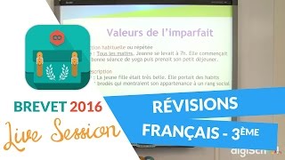 Brevet 2016  Révisions de Français en live avec digiSchool replay 13062016 [upl. by Aanas]