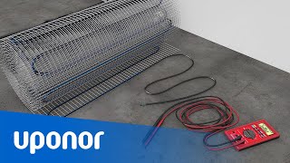 Uponor Comfort E sewup mat installation [upl. by Campy]