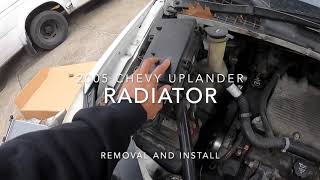 2005 Chevrolet uplander Radiator removal and install [upl. by Casavant]