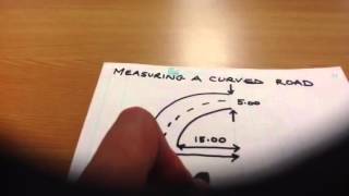 Curved road measurement [upl. by Nide]