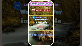 Impeccable tamilmeaning pronunciation sentence vocabulary englishwithmartin [upl. by Urson]