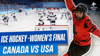 Canada vs USA  Womens Ice Hockey Gold Medal Match  Full Replay  Beijing2022 [upl. by Goer]