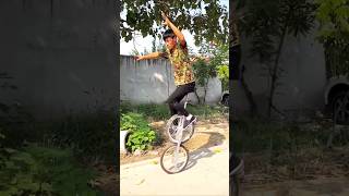 Trying to ride Circus Bicycle shortsvideo [upl. by Ahsinad182]